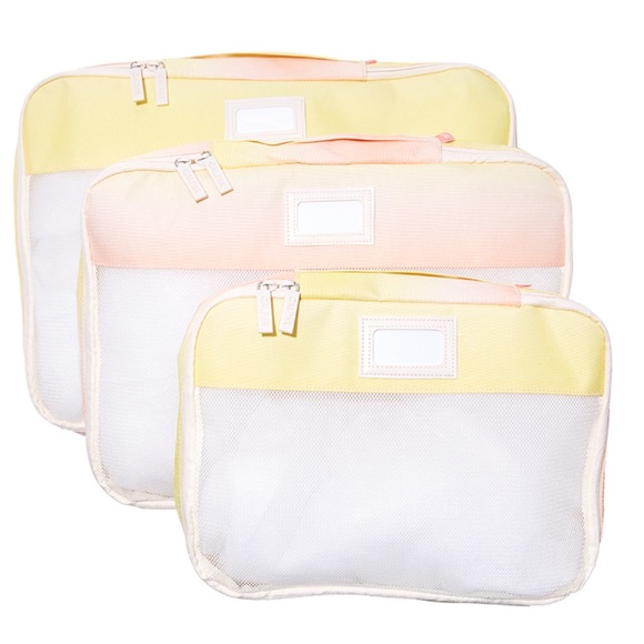 yellow packing cubes